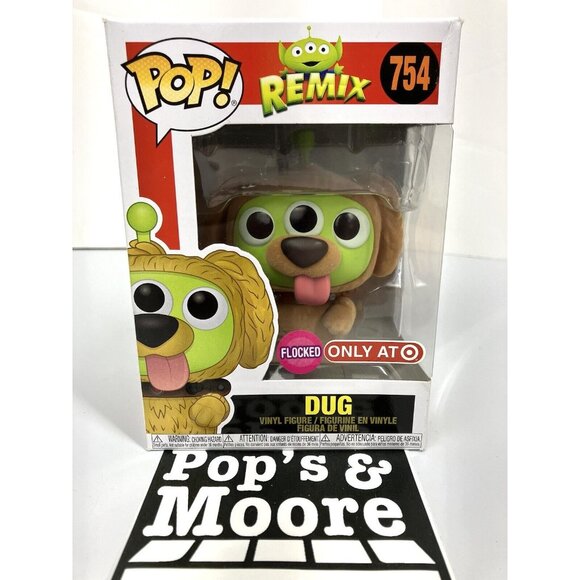 Funko Pop! Remix: Dug 754 Vaulted Exclusive Vinyl Figure Box Damage W/Protector - Picture 2 of 12